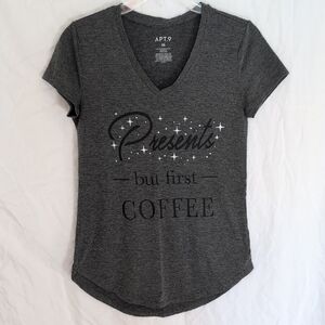 Apt. 9 Charcoal Coffee Graphic Tee